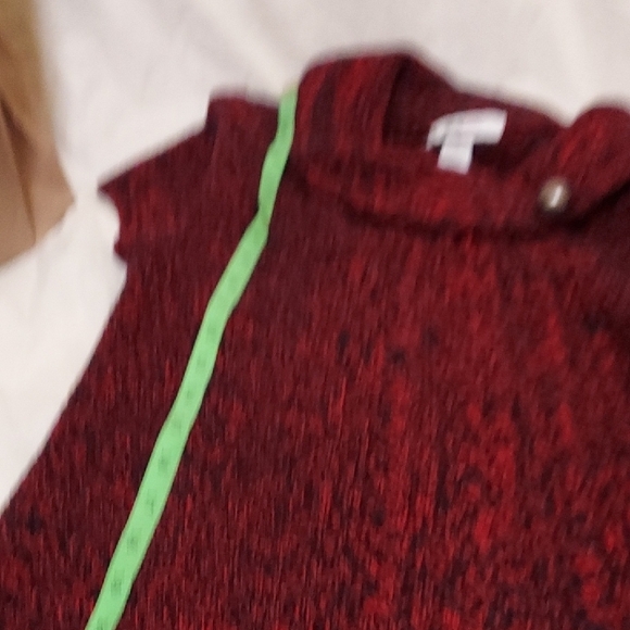 Burgundy Knit Cowl Neck Dress - Picture 7 of 10